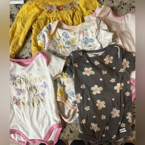 3-6 month girl onsie lot